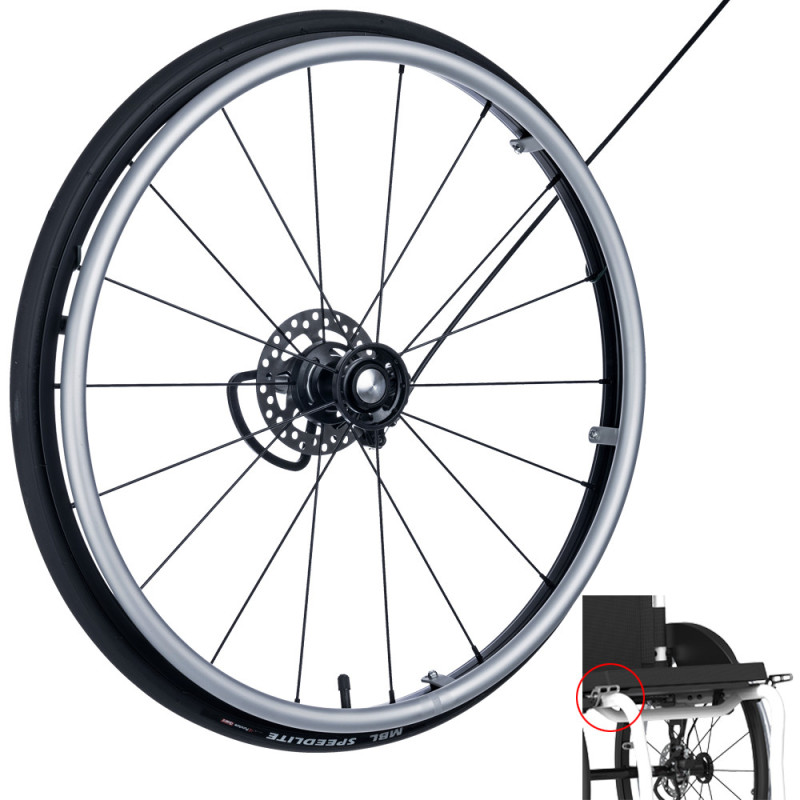 Roue complète avec frein à disque 24 540mm Droite frein utilisateur