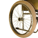 Chaussette de roue arrière 20/22" beige pour fauteuil roulant