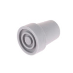 Embout de canne gris Ø16mm embase Ø28mm antidérapante