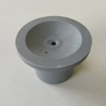 Embout de siège de douche gris Ø25mm embase ventouse Ø56mm